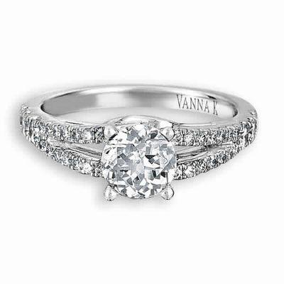 Vintage Inspired Diamond Pave Set Solea Ring Style 18RM48929DCZ