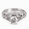 Hand Engraved Perfect Profile Diamond Ring Style 18RGL00389DCZ