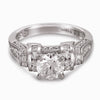 Vintage Inspired Diamond Pave Set Solea Ring Style 18RM93098DCZ