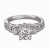 Vintage Inspired Diamond Pave Set Solea Ring Style 18RGL00395DCZ