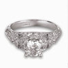 Hand Engraved Perfect Profile Diamond Ring Style 18RGL00408DCZ