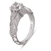 Hand Engraved Perfect Profile Diamond Ring Style 18RGL00409DCZ