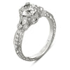Hand Engraved Perfect Profile Diamond Ring Style 18RGL00411DCZ