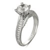 Vintage Inspired Diamond Pave Set Solea Ring Style 18RM48894DCZ
