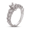 Hand Engraved Perfect Profile Diamond Ring Style 18RGL463DCZ