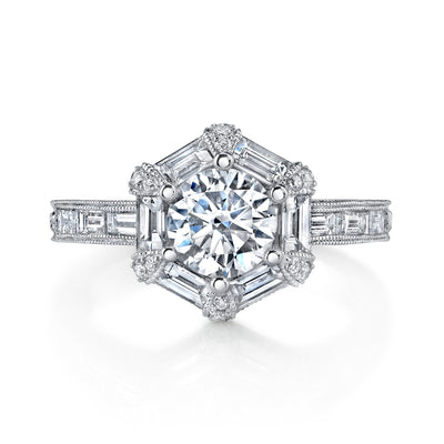 Ultra Lux Cascade Bridal Ring Style 18RGL00650DCZ